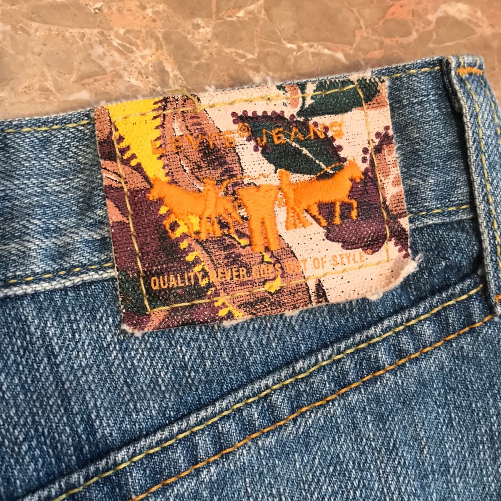 Levi’s Patchwork Denim Button Fly Mini Skirt - image 5